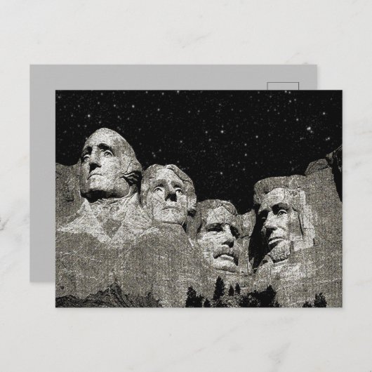 山はアメリカの大統領を務め シーズンポストカード (正面/裏面)