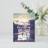 山はタイポグラフィをあなたの写真と呼んでいます シーズンポストカード (スタンド正面)