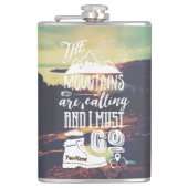 山はタイポグラフィをあなたの写真と呼んでいます フラスク (正面)