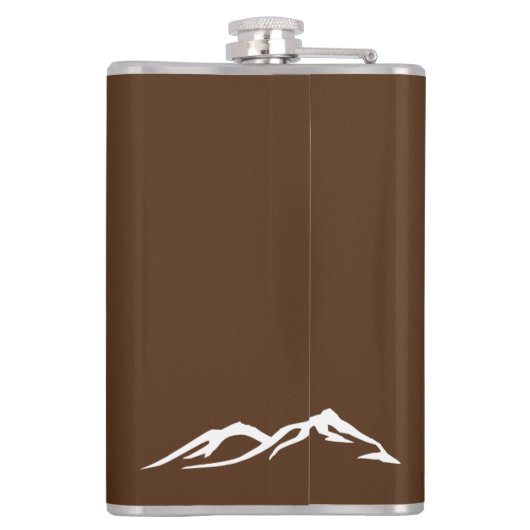 山はタイポグラフィをあなたの写真と呼んでいます フラスク (裏面)