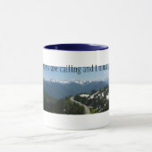 山はマグを呼んでいます マグカップ (中央)