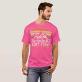 山は丘のおもしろい領域がアクティブではない Tシャツ (正面フル)