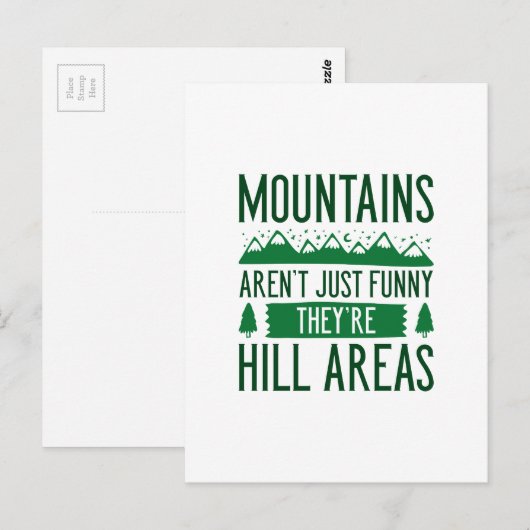 山は丘陵地帯 ポストカード (正面/裏面)