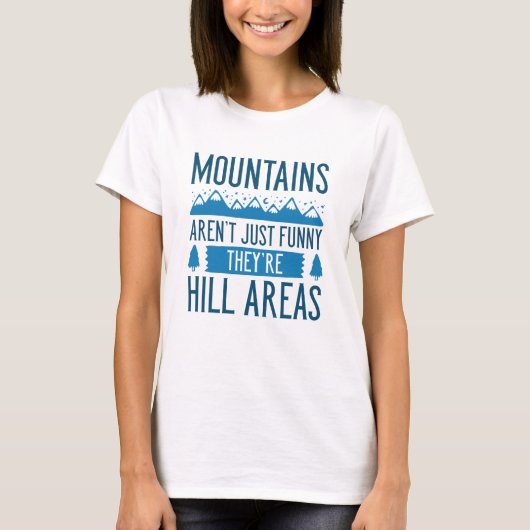 山は丘陵地帯 Tシャツ (正面)