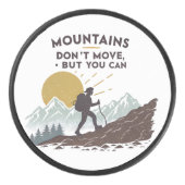 山は動かないが動ける アイスホッケーパック (正面)