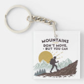 山は動かないが動ける キーホルダー (正面)