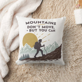 山は動かないが動ける クッション