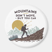 山は動かないが動ける マグネット (正面)