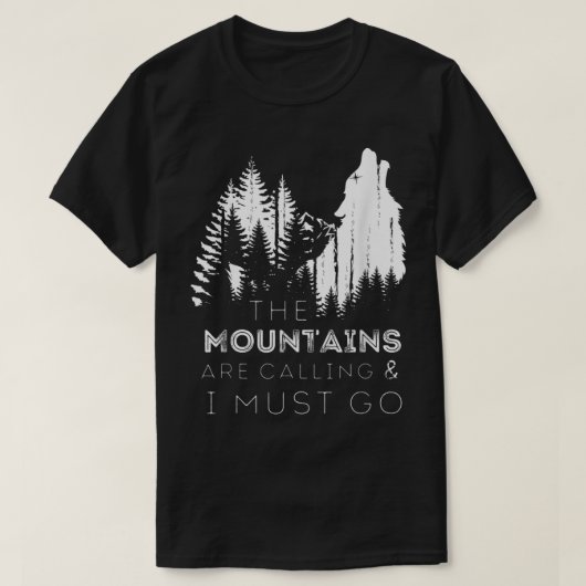 山は呼んでいる。そして僕は吠えにいく Tシャツ (デザイン正面)