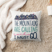 山は呼んで、私は行かなければなりません枕 クッション (ブランケット)
