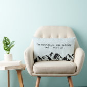 山は呼んで、私は行かなければなりません ランバークッション (椅子)