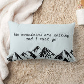 山は呼んで、私は行かなければなりません ランバークッション (ブランケット)