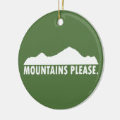 山は喜びます セラミックオーナメント (左)
