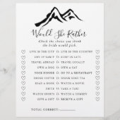 山は彼女はむしろブライダルシャワーゲーム (正面)