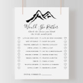 山は彼女はむしろブライダルシャワーゲーム