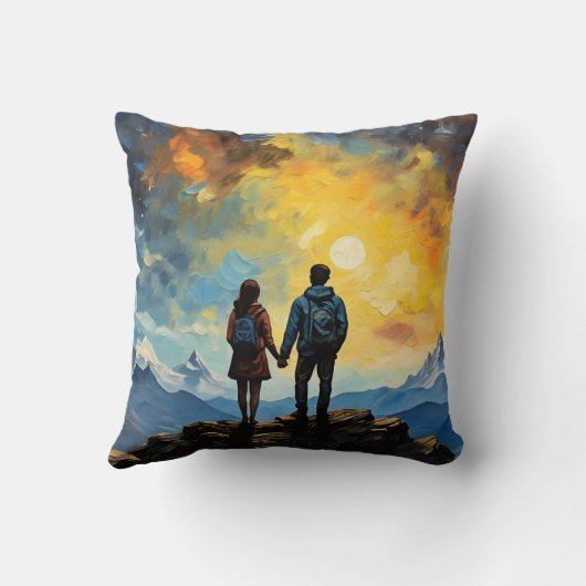 山は星を見てトワイイを越えて クッション (裏面)