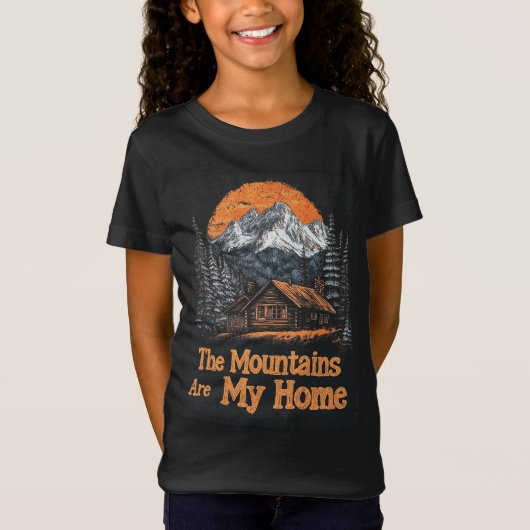 山は私の家 Tシャツ (正面)