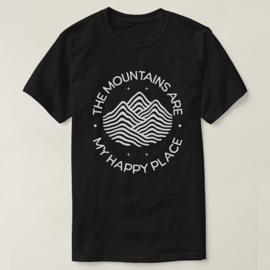 山は私の癒やしの場所 Tシャツ (デザイン正面)