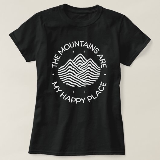 山は私の癒やしの場所 Tシャツ (デザイン正面)