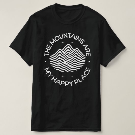 山は私の癒やしの場所 Tシャツ (デザイン正面)