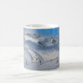 山はTignes 2009年を越えます コーヒーマグカップ (中央)