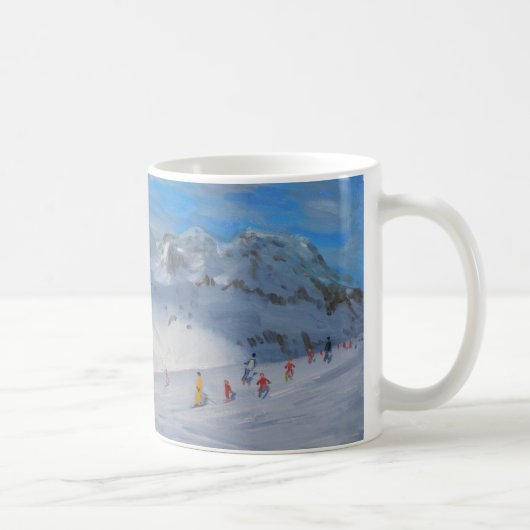 山はTignes 2009年を越えます コーヒーマグカップ (右)