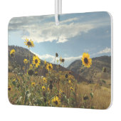 山ひまわり美しいアウトドア写真 カーエアーフレッシュナー (左)