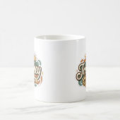 山への旅と冒険のタイポグラフィ コーヒーマグカップ (中央)