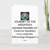 山への旅 カード (裏面)