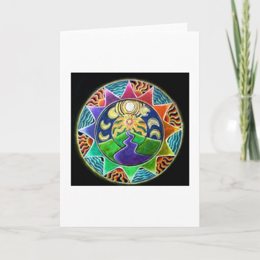 山への旅 カード (正面)