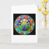 山への旅 カード (黄色い花)