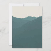 山への逃避 | グリーンアドベンチャーウェディング 招待状 (裏面)