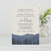 山への隠遁のウェディング 招待状 (スタンド正面)