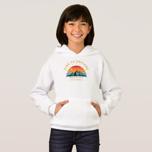 山へ探検に行く時だシャツ - レトロなハイキングTシャツ (正面フル)