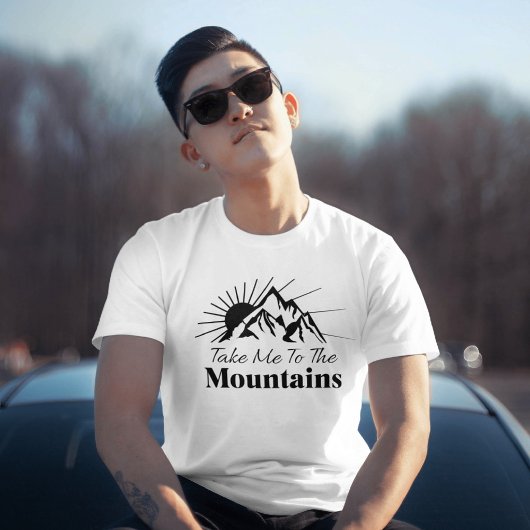 山へ白黒連れて Tシャツ