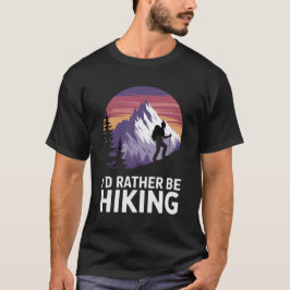 "山へ行きたい: 山の逃避行" Tシャツ