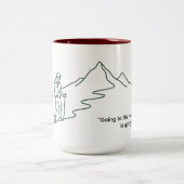 山へ行くマグカップ ツートーンマグカップ (中央)