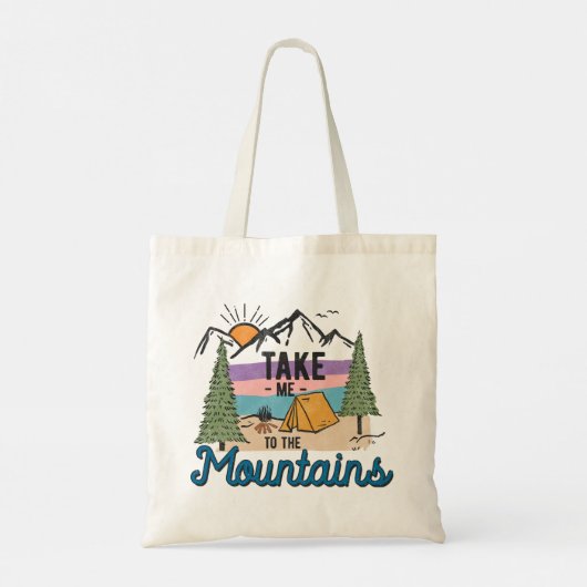 山へ連れて行ってくれ トートバッグ (裏面)