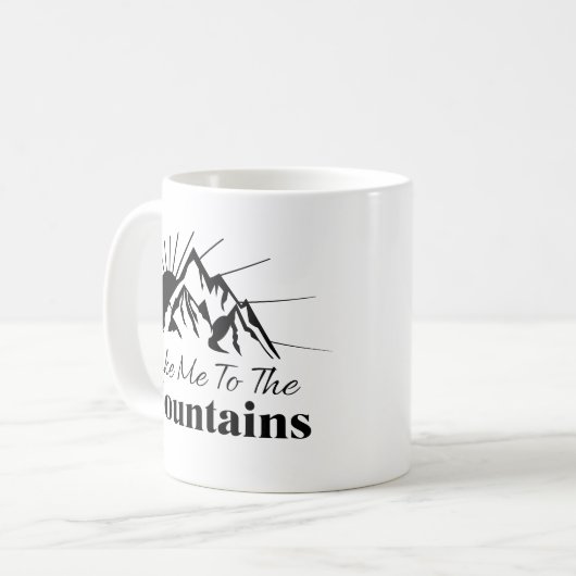 山へ連れて行って コーヒーマグカップ (正面左)