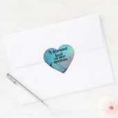 山やる気を起こさせるのハート形状をグラデーション移動 ハートシール (封筒)