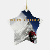山やる気を起こさせる登り セラミックオーナメント (右)