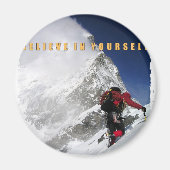 山やる気を起こさせる登り マグネット (正面)