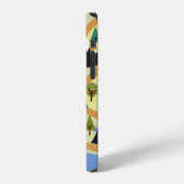 山や川のある子供っぽいシームレスパターン フ iPhoneケース (左側面)