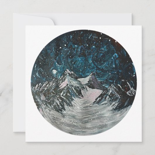 山をナイトカードで カード (正面)