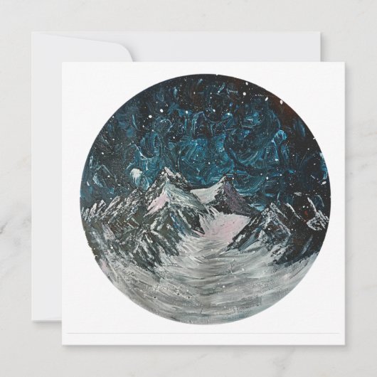 山をナイトカードで カード (正面)