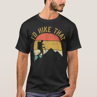 山を制覇 ハイキングTシャツ Tシャツ