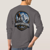 山を制覇 登山アドベンチャー 男性用 Tシャツ (裏面)