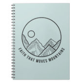 山を動かす信仰バイブル・バース・クリスチャン ノートブック (正面)