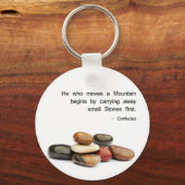 山を動かす者… – 孔子 キーホルダー (正面)