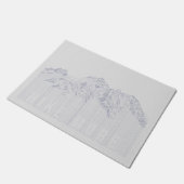 山を増やす ドアマット (アングル)